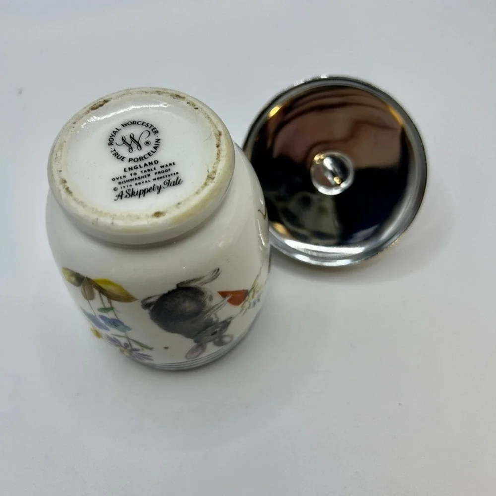 Royal Worcester Egg Coddler - Vintage 1970 - Porcelain - Skippety Tale - Bunny